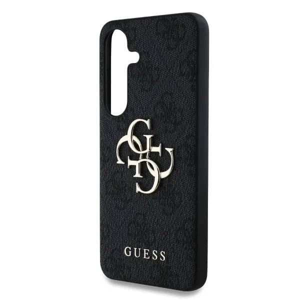 GUESS 4G METAL Kryt pre Samsung Galaxy S25 5G šedý