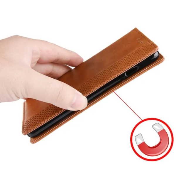 BUSINESS Peňaženkový kryt pre Google Pixel 9a hnedý
