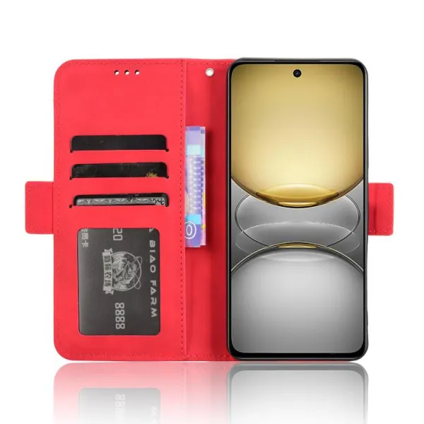 SLOT Peňaženkový obal pre Realme C75 / Realme 14x 5G červený