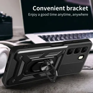 RING CAMERA Kryt s držiakom pre Infinix Hot 50 / Hot 50 5G modrý