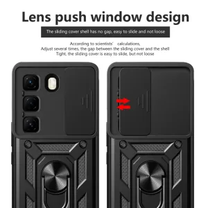 RING CAMERA Kryt s držiakom pre Infinix Hot 50 / Hot 50 5G modrý