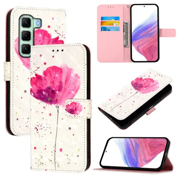 ART Peňaženkový kryt pre Infinix Hot 50 FLOWER