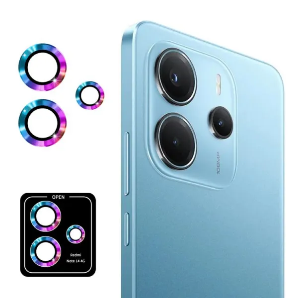 ENKAY ALU Sklo pre fotoaparát Xiaomi Redmi Note 14 COLORFUL