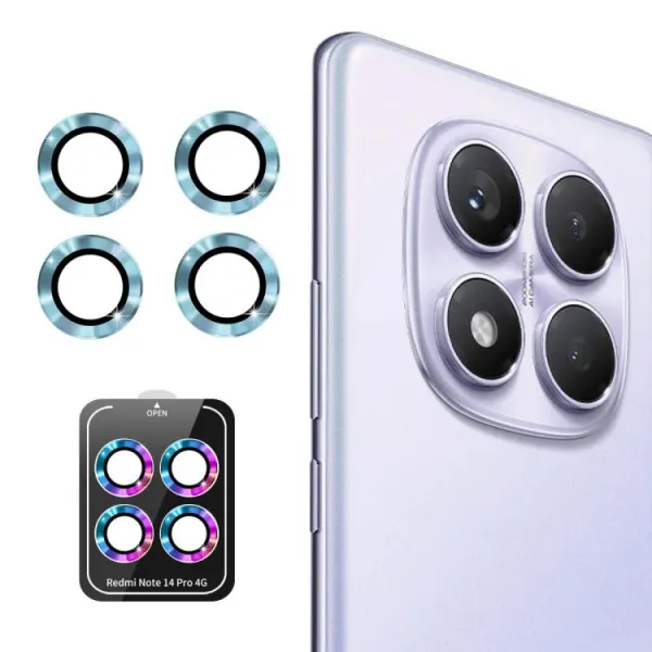 ENKAY ALU Sklo pre fotoaparát Xiaomi Redmi Note 14 Pro LIGHT BLUE
