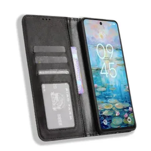 BUSINESS Peňaženkový kryt pre TCL 50 NxtPaper / TCL 50 Pro NxtPaper čierny