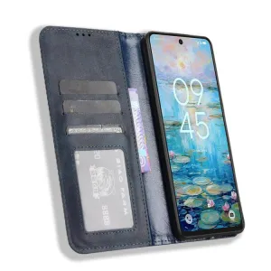 BUSINESS Peňaženkový kryt pre TCL 50 NxtPaper / TCL 50 Pro NxtPaper modrý