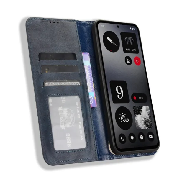 BUSINESS Peňaženkový kryt pre CMF Phone 1 modrý
