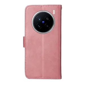 SMOOTH Peňaženkové puzdro pre Vivo X200 Pro 5G ružové