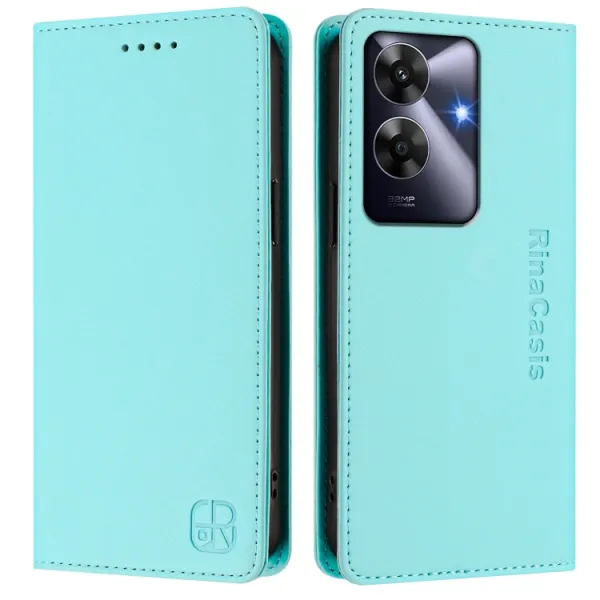 RINA Zaklápacie puzdro pre Realme Note 60 mentolové