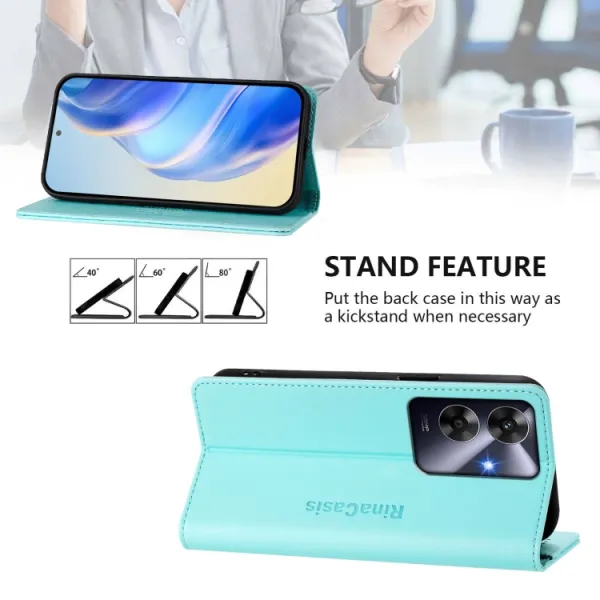 RINA Zaklápacie puzdro pre Realme Note 60 mentolové