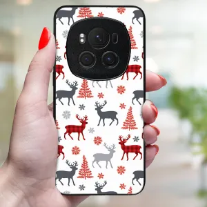 MY ART Kryt s vianočným dizajnom Honor Magic6 Pro 5G DEER (068)