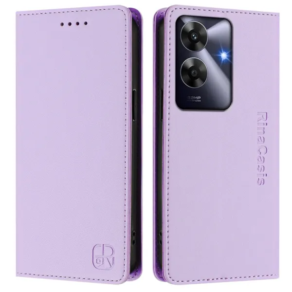 RINA Zaklápacie puzdro pre Realme Note 60 svetlofialové