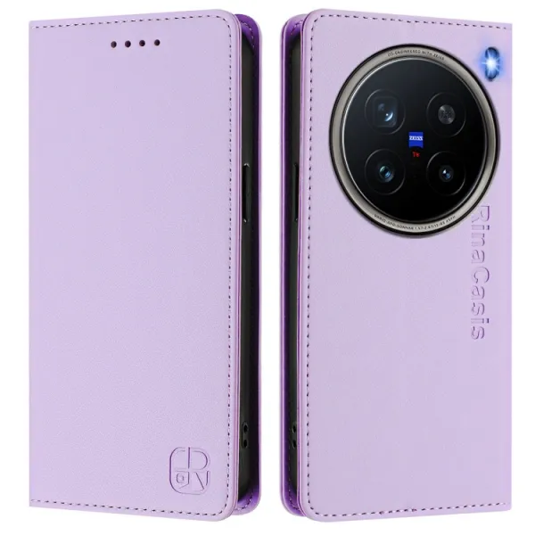 RINA Zaklápacie puzdro pre Vivo X200 Pro 5G fialové