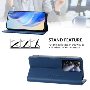 RINA Zaklápacie puzdro pre Realme Note 60 tmavomodré