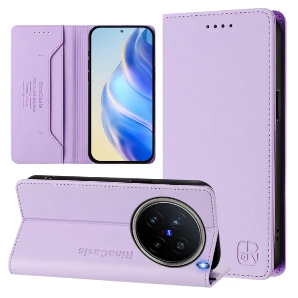 RINA Zaklápacie puzdro pre Vivo X200 Pro 5G fialové