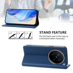 RINA Zaklápacie puzdro pre Vivo X200 Pro 5G modré