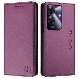 RINA Zaklápacie puzdro pre Realme Note 60 tmavofialové