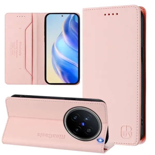 RINA Zaklápacie puzdro pre Vivo X200 Pro 5G ružové