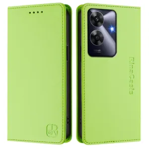 RINA Zaklápacie puzdro pre Realme Note 60 svetlozelené