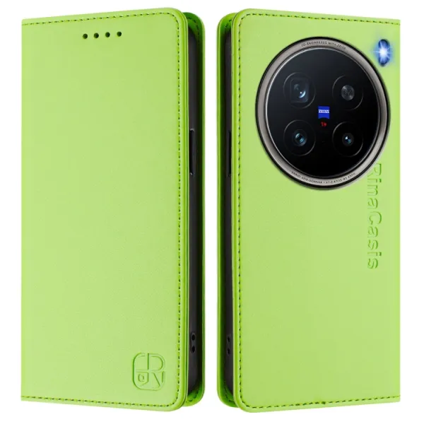 RINA Zaklápacie puzdro pre Vivo X200 Pro 5G svetlozelené
