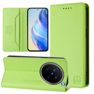 RINA Zaklápacie puzdro pre Vivo X200 Pro 5G svetlozelené