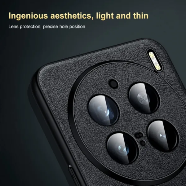 SULADA LEATHER Ochranný kryt Vivo X200 Pro 5G hnedý