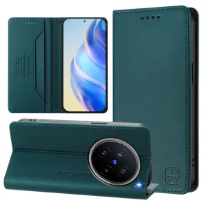 RINA Zaklápacie puzdro pre Vivo X200 Pro 5G tmavozelené