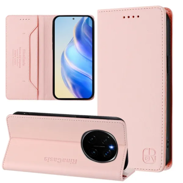 RINA Zaklápacie puzdro pre Honor Magic7 Pro 5G ružové