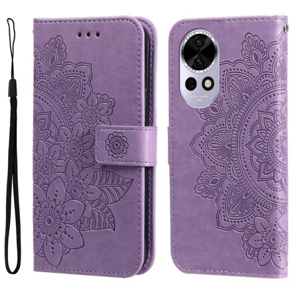 ART MANDALA Peňaženkový obal pre Huawei Nova 13 fialový