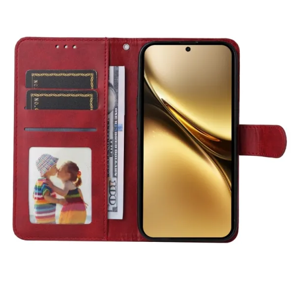 SMOOTH Peňaženkové puzdro pre Vivo X200 Pro 5G červené