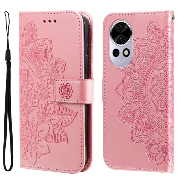 ART MANDALA Peňaženkový obal pre Huawei Nova 13 ružový