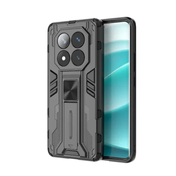 SUPERSONIC Ochranný obal so stojanom pre Xiaomi Redmi Note 14 Pro 5G čierny