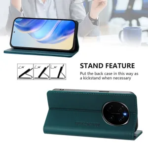 RINA Zaklápacie puzdro pre Honor Magic7 Pro 5G tmavozelené