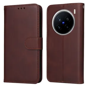 SMOOTH Peňaženkové puzdro pre Vivo X200 Pro 5G hnedé