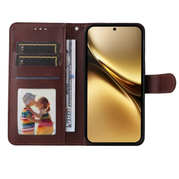 SMOOTH Peňaženkové puzdro pre Vivo X200 Pro 5G hnedé
