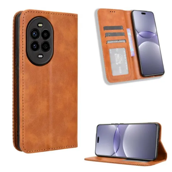 BUSINESS Peňaženkový kryt pre Huawei Nova 13 Pro hnedý