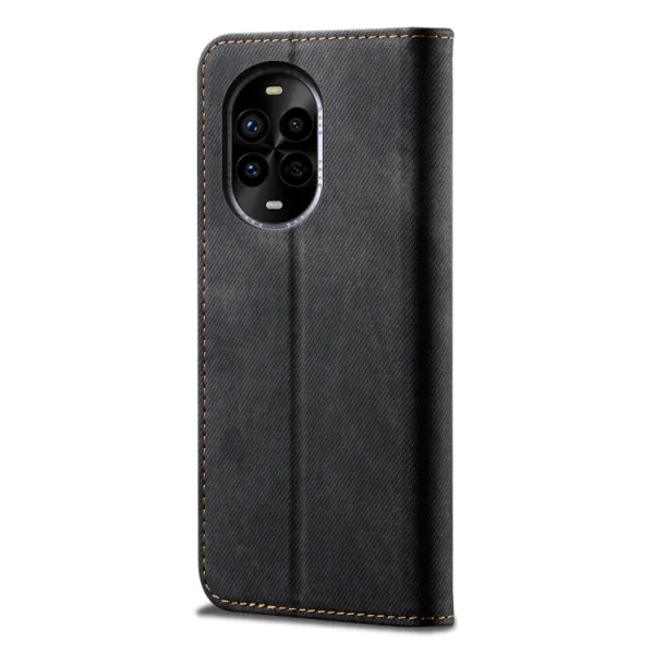 DENIM Peňaženkový kryt pre Huawei Nova 13 Pro čierny