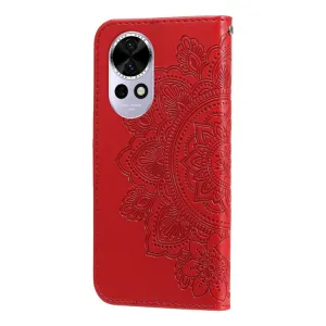 ART MANDALA Peňaženkový obal pre Huawei Nova 13 červený