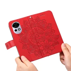 ART MANDALA Peňaženkový obal pre Huawei Nova 13 červený
