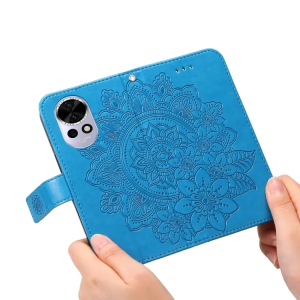 ART MANDALA Peňaženkový obal pre Huawei Nova 13 modrý