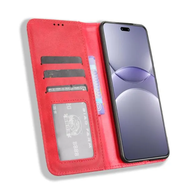 BUSINESS Peňaženkový kryt pre Huawei Nova 13 Pro červený