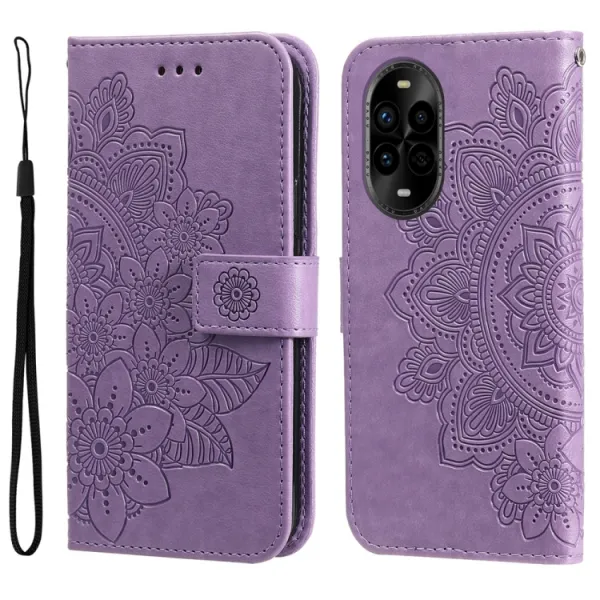 ART MANDALA Peňaženkový obal pre Huawei Nova 13 Pro fialový