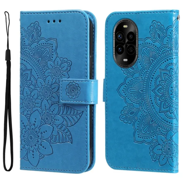 ART MANDALA Peňaženkový obal pre Huawei Nova 13 Pro modrý
