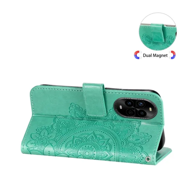 ART MANDALA Peňaženkový obal pre Huawei Nova 13 Pro zelený