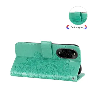 ART MANDALA Peňaženkový obal pre Huawei Nova 13 Pro zelený