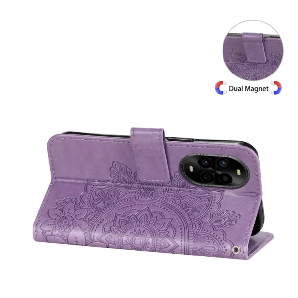 ART MANDALA Peňaženkový obal pre Huawei Nova 13 Pro fialový