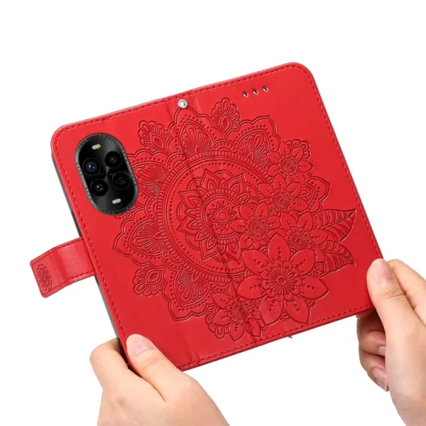 ART MANDALA Peňaženkový obal pre Huawei Nova 13 Pro červený