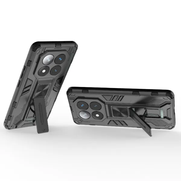 SUPERSONIC Ochranný obal so stojanom pre Xiaomi Redmi Note 14 Pro 5G čierny