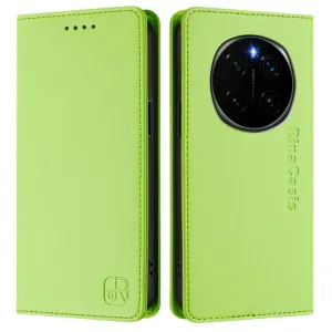 RINA Zaklápacie puzdro pre Honor Magic7 Pro 5G svetlozelené