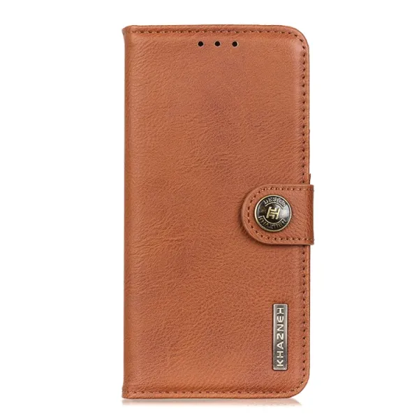 KHAZNEH PIN Zaklápacie puzdro pre Xiaomi Redmi Note 14 Pro hnedé